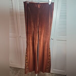 DRIFTWOOD Copper Velvet Flare Pants